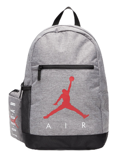 Ryggsäck Jordan Air School Backpack Carbon Heather Metallisk | 9B0503-GEH