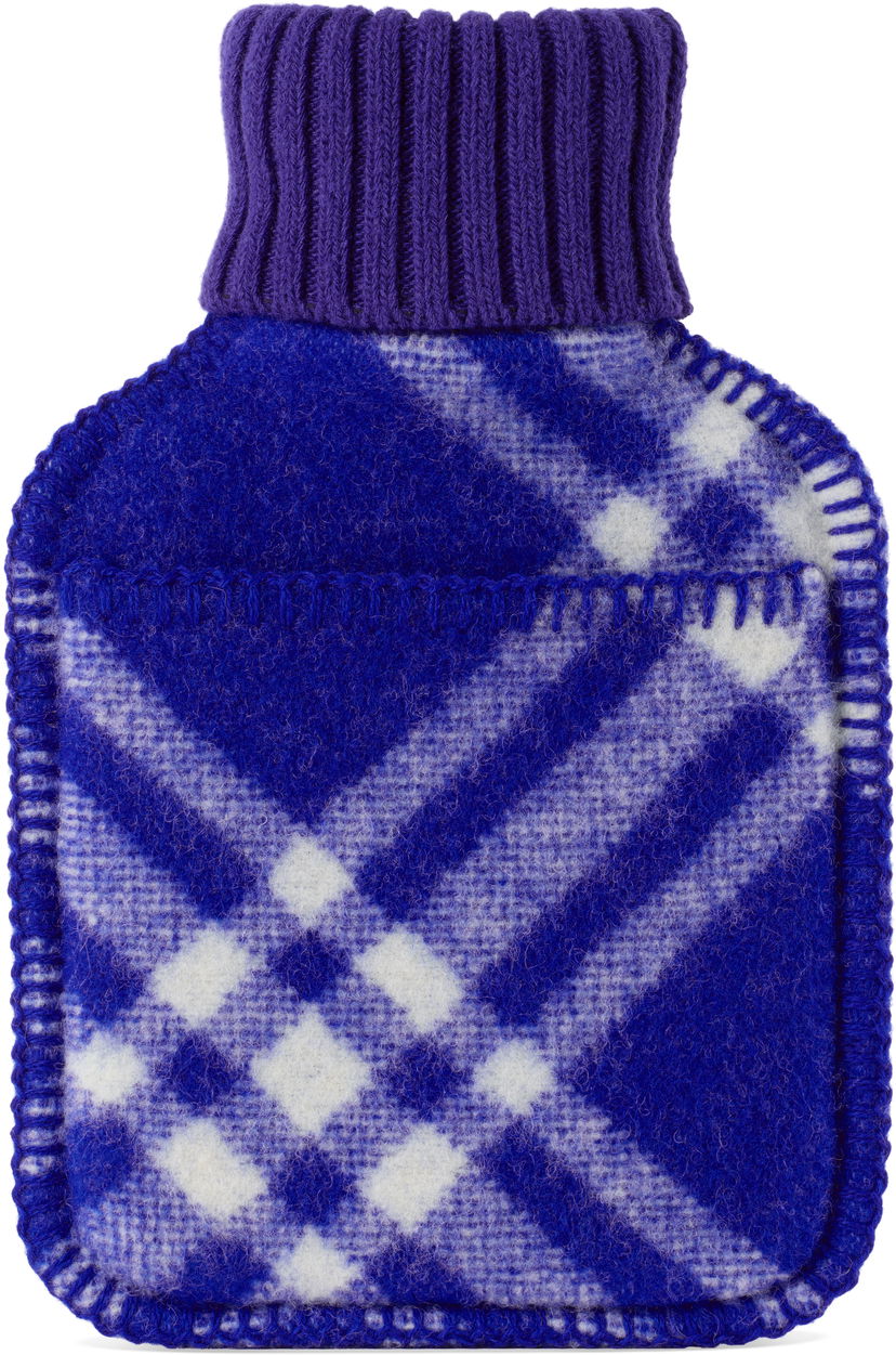 Tillbehör Burberry Burberry Wool Check Hot Water Bottle Blå | 8077637
