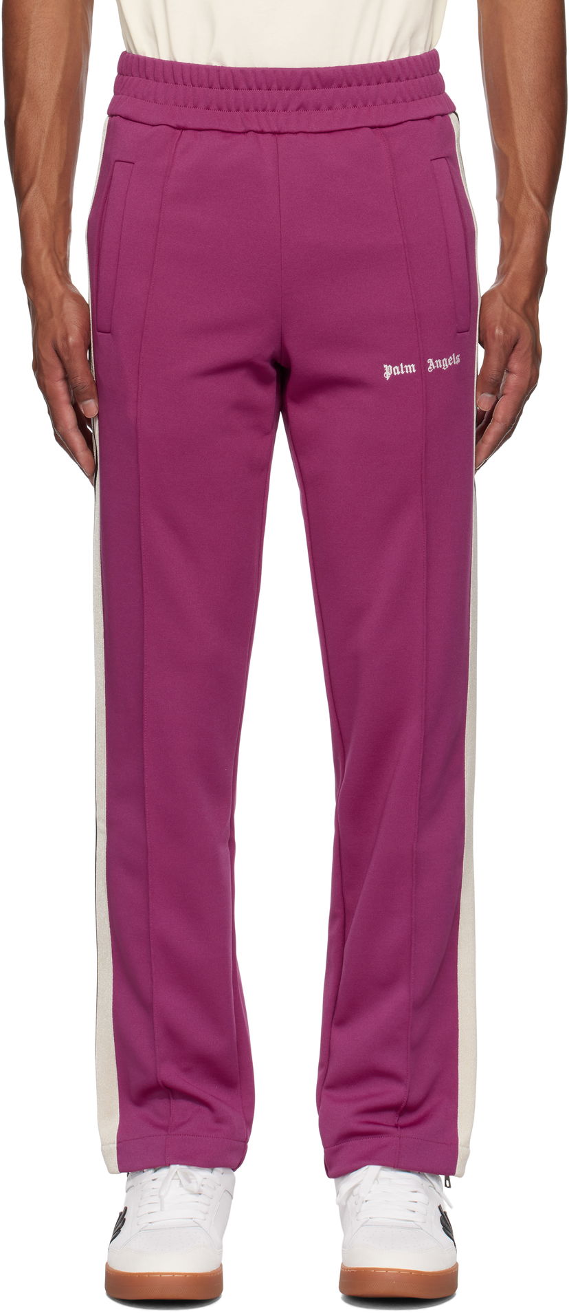 Träningsbyxor Palm Angels Classic Logo Track Pants Purpur | PMCJ020F24FAB0033703