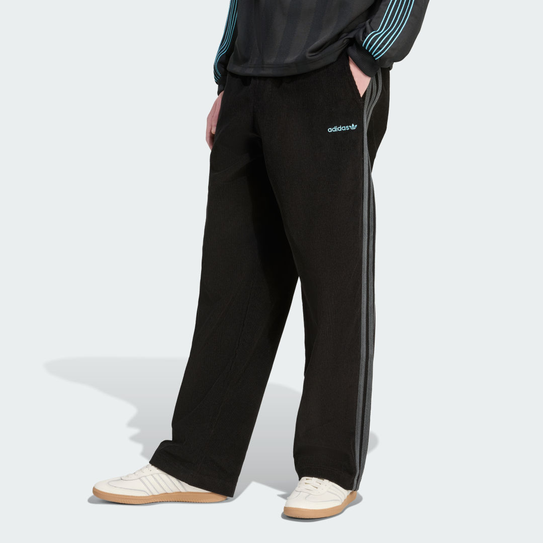 Byxor adidas Performance Corduroy Wide Leg Pants Svart | JX3107, 0