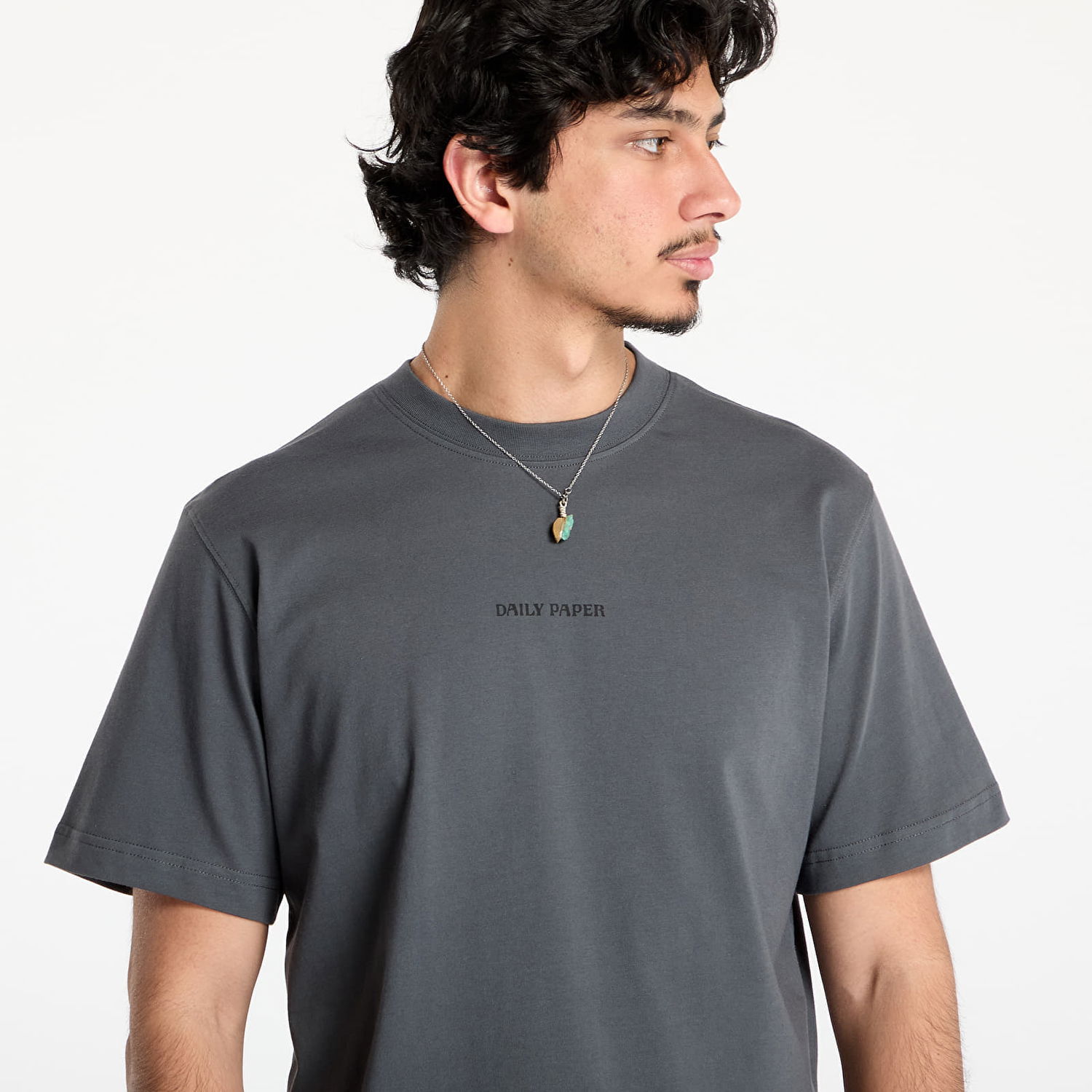 T-shirt DAILY PAPER Daily Paper Tin Lid T-Shirt Grå | 2513075, 1