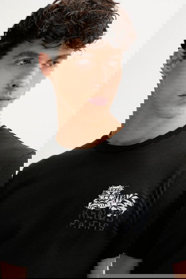 T-shirt KENZO Kenzo Paris Tiger Motif T-Shirt Svart | FF65TS1524SI, 3