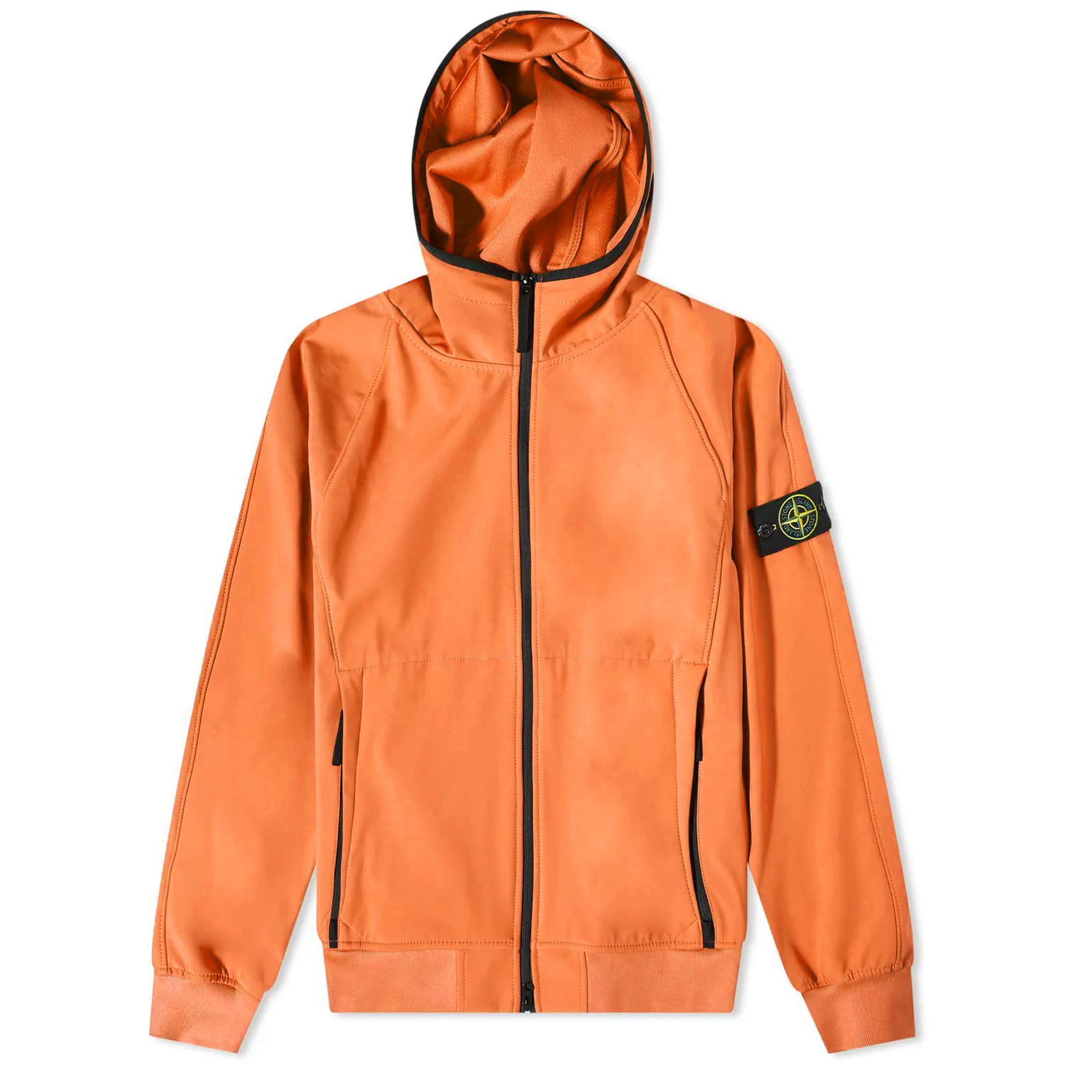 Vindjacka Stone Island Light Soft Shell-R Hooded Jacket Orange | 781540927-V0073, 0