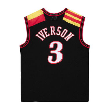 Jersey Mitchell & Ness NBA Philadelphia 76ers Allen Iverson Alternate Spain Jersey Svart | SMJY4203-P7606AIVBLCK, 1