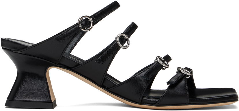 Klä Aeyde Aeyde Eanna Nappa Leather Heeled Sandals Svart | A11-HS-ARCS55TB151-SS25-800-007