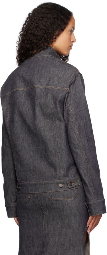 Jacka Courrèges Motorcycle Denim Jacket Blå | 424DBL217DE0035, 2