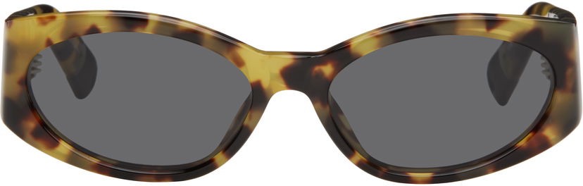 Solglasögon Jacquemus Tortoiseshell 'Ovalo' Sunglasses Brun | JAC4C9SUN