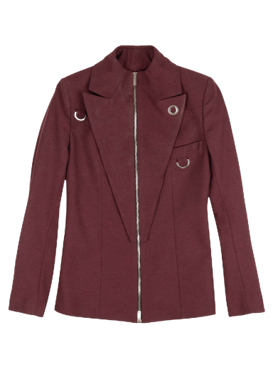 Rockar Palm Angels Zip Up Blazer Jacket Bourgogne | PWEN004E196720372400