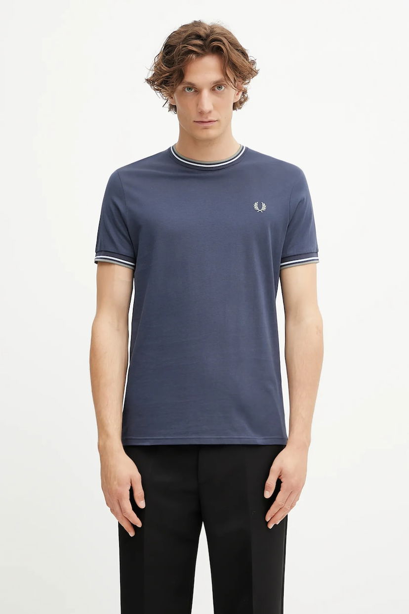 T-shirt Fred Perry Fred Perry Tipped Ringer T-Shirt Mörkblå | M1588V