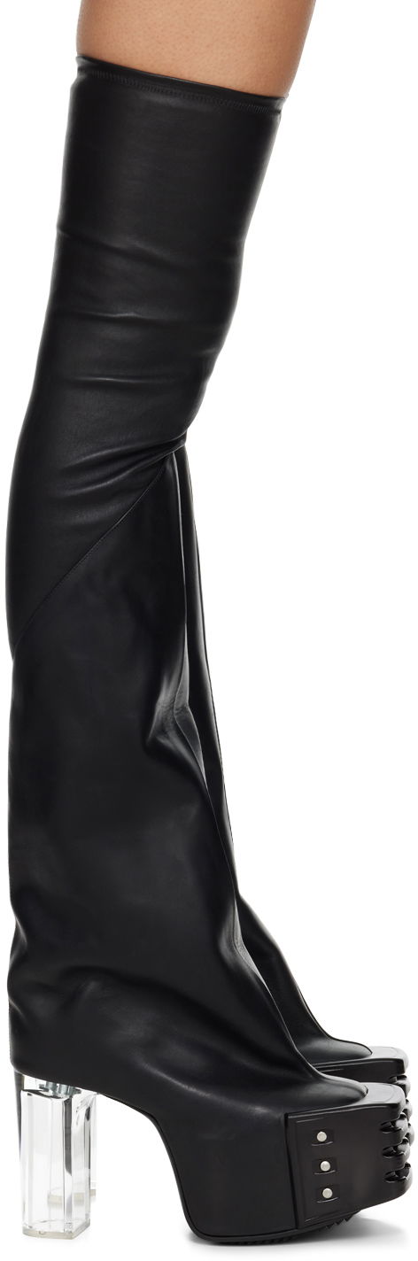 Sneakers och skor Rick Owens Flared Platform Boots "Black" Svart | RO02C1824 LSGEG0, 0