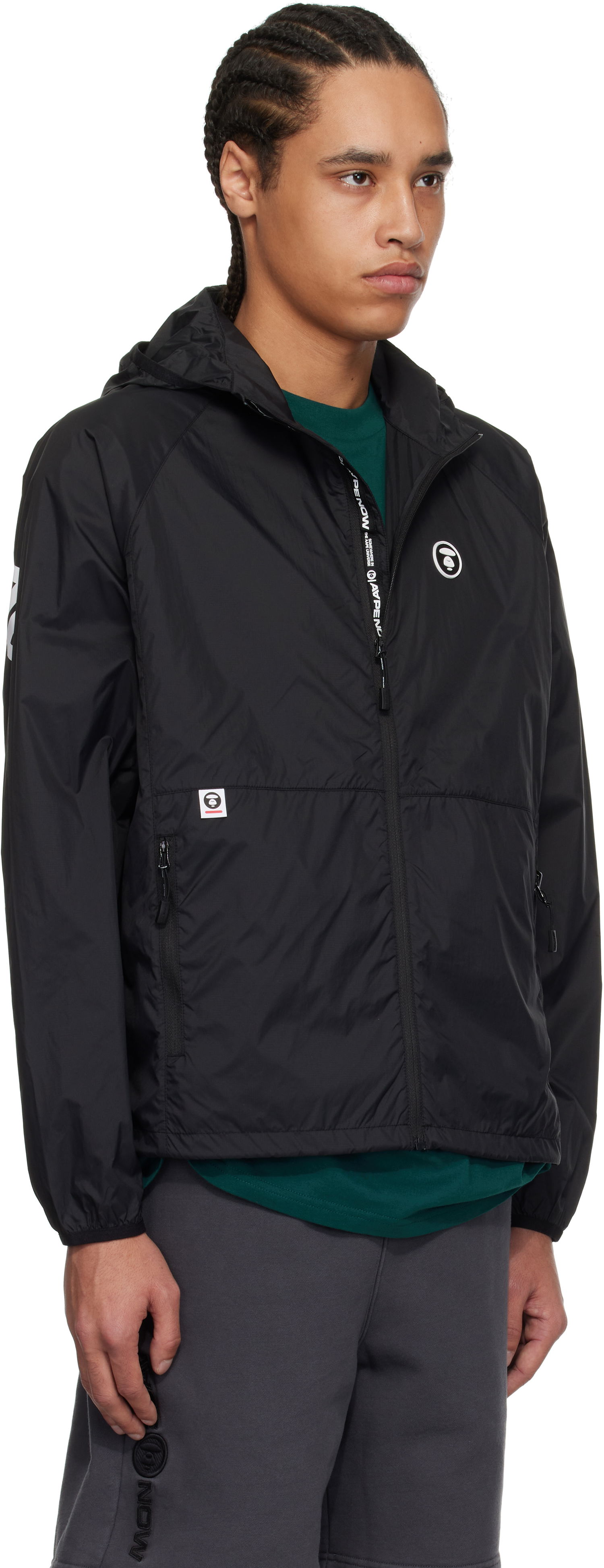 Vindjacka AAPE by A Bathing Ape AAPE by A Bathing Ape 'AAPE Now' Lightweight Jacket Svart | AAPLJM7704XXNBKX, 1