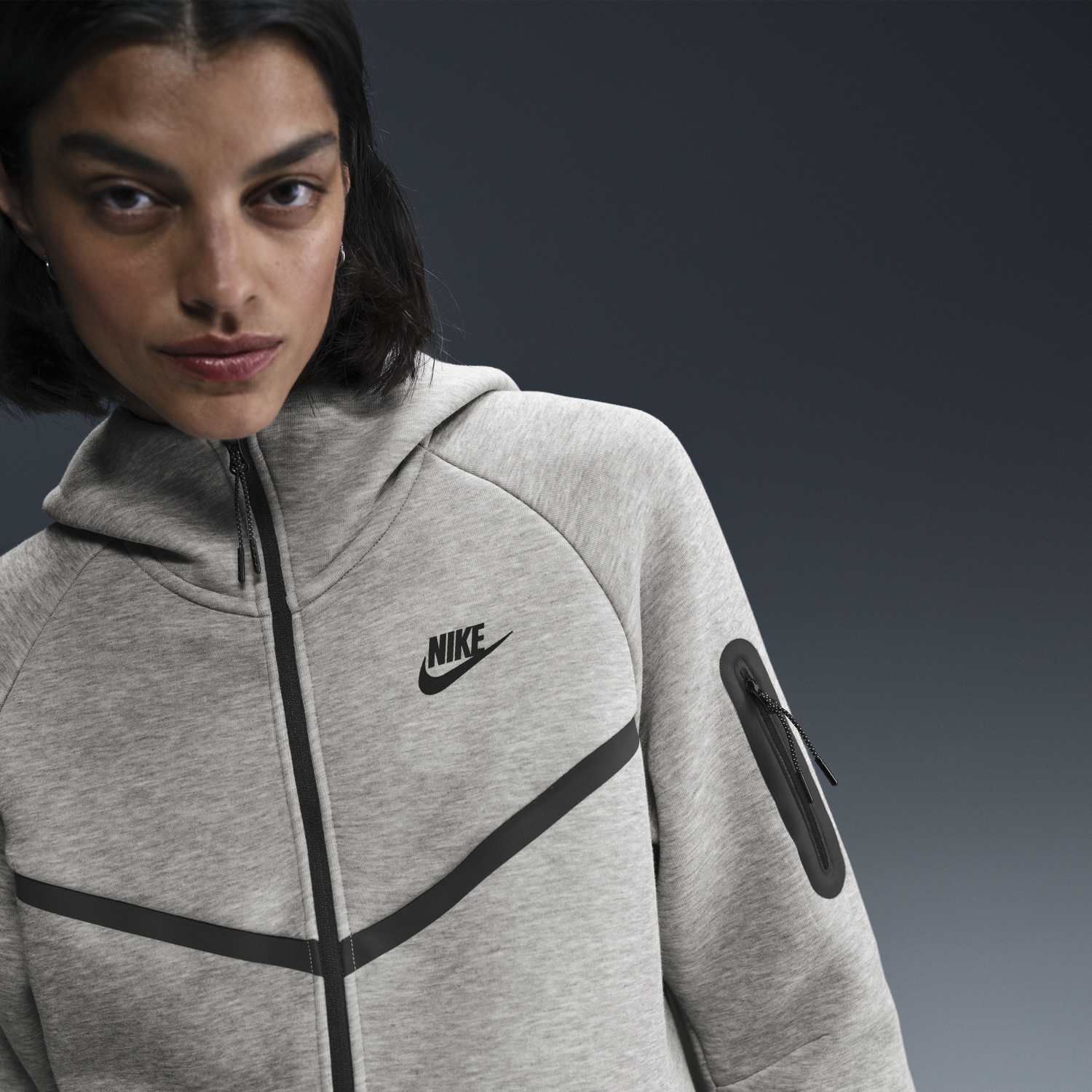 Sweatshirt Nike Sportswear Tech Fleece Windrunner Hoodie Grå | HV6747-063, 0