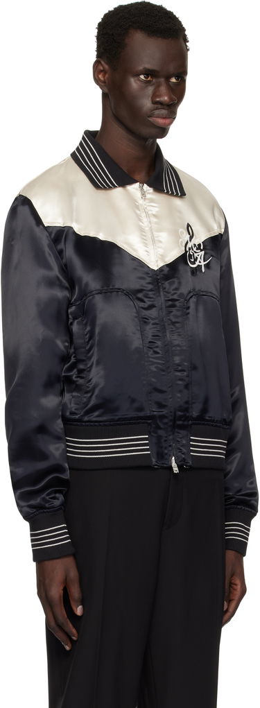 Bomberjacka AMIRI AMIRI 'MA' Music Note Satin Jacket Svart | AMOUBN1074, 1