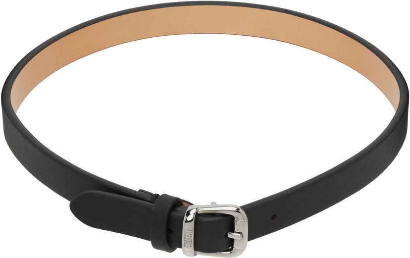 Halsband Maison Margiela MM6 Maison Margiela Leather Choker Svart | SM6UU0086 P8332