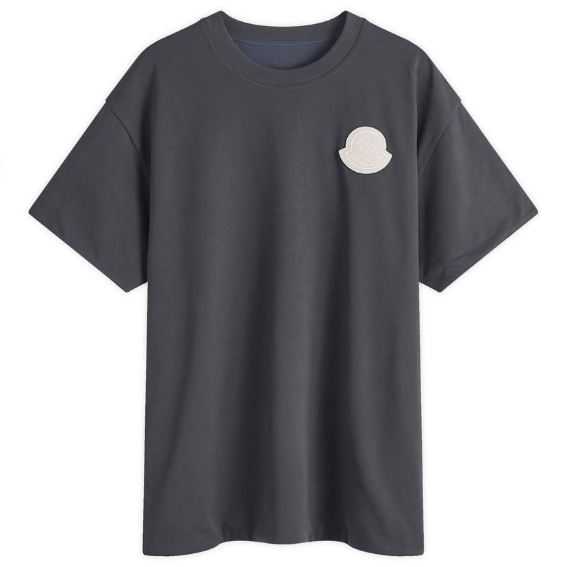 T-shirt Moncler Logo T-Shirt Navy Mörkblå | 8C000-33-83927-F97