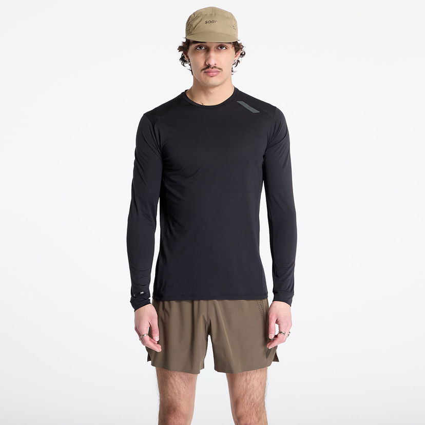 T-shirt Soar Running SOAR Running Tech Long Sleeve Tee Svart | SS25-SLS4M-BLK
