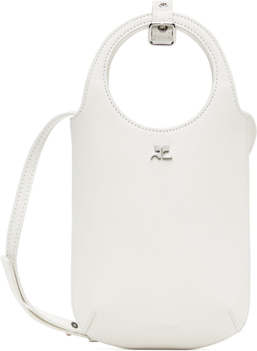Handväska Courrèges Courrèges Slim Holy Bag Vit | 225GSA178CR0065
