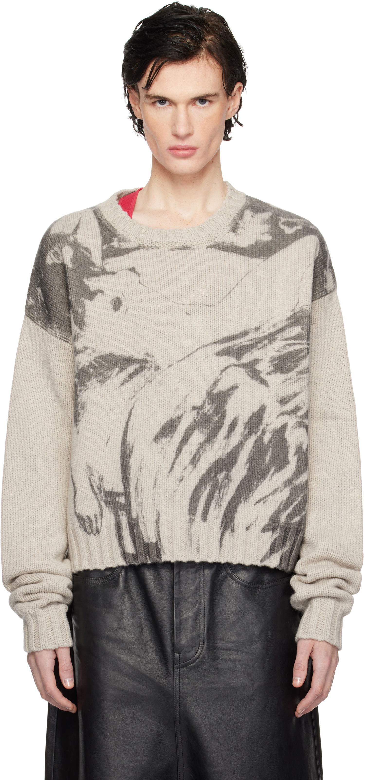 Sweater Enfants Riches Déprimés 'Past in Vain' Printed Sweater Grå | 080-227, 0