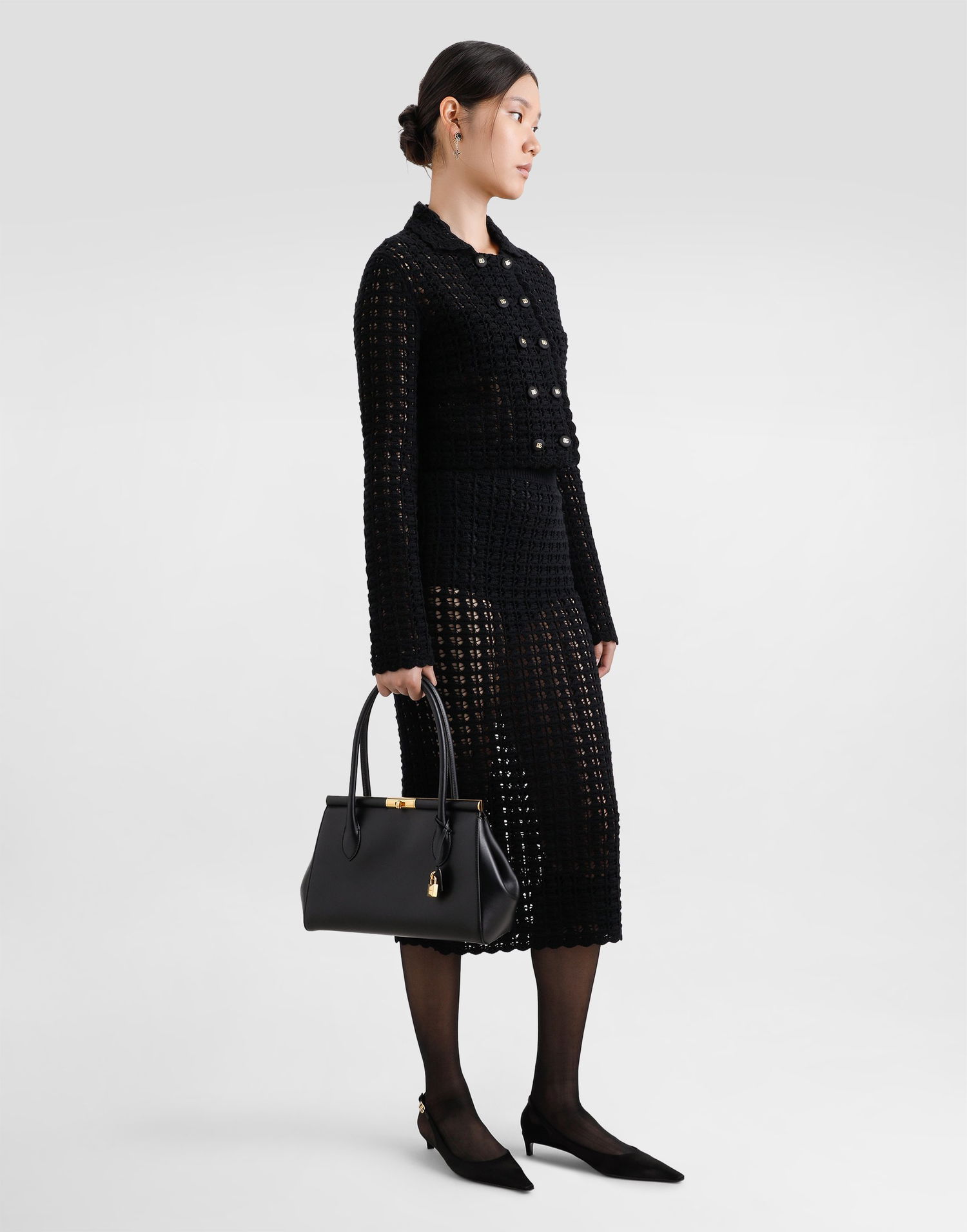 Handväska Dolce & Gabbana Dolce & Gabbana Marlene Top Handle Bag Svart | BB7734A3G1980999, 1