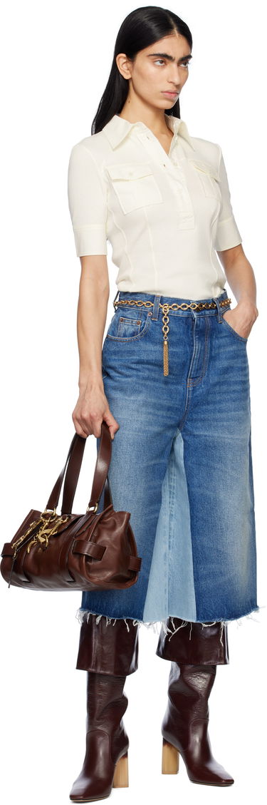Polotröja CHLOÉ Chloé Short-Sleeve Utilitarian Polo Vit | CH25SJH13182, 4