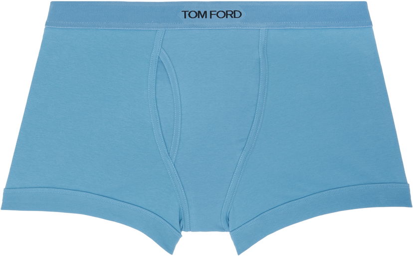 Boxare Tom Ford TOM FORD Stretch Jersey Boxer Briefs Blå | T4LC3 204