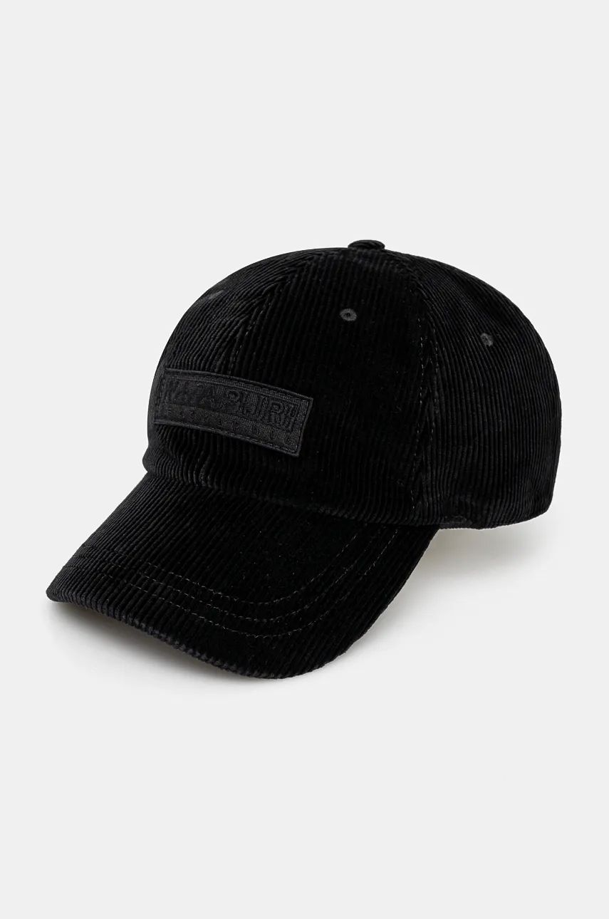 Keps Napapijri Corduroy Cap With Logo Svart | NP0A4IB20411, 0