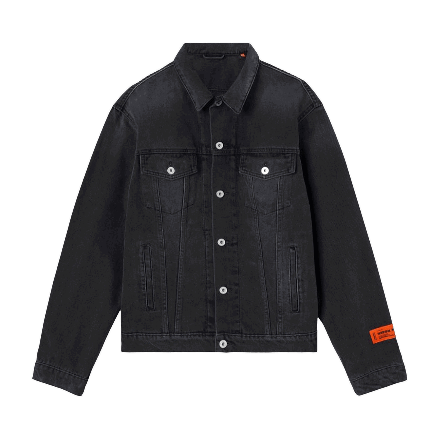 Jacka HERON PRESTON Regular Denim Jacket Svart | HMYE012F22DEN0011000, 0
