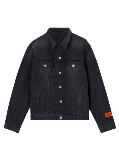 Jacka HERON PRESTON Regular Denim Jacket Svart | HMYE012F22DEN0011000