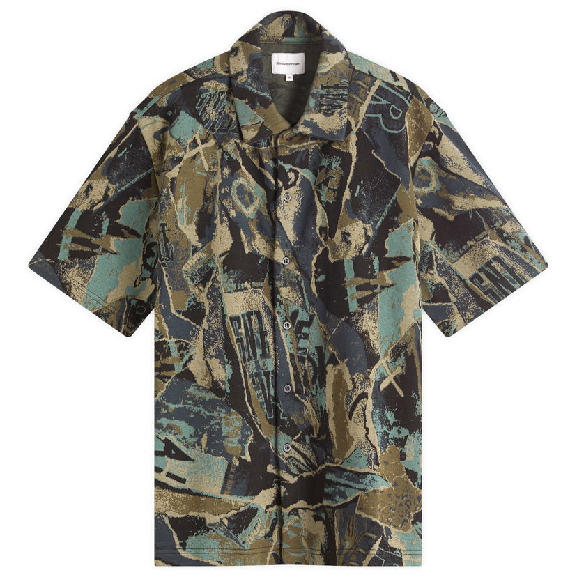 Skjorta thisisneverthat thisisneverthat Jacquard Pattern Shirt Grön | TN251TTSPS02-BLK