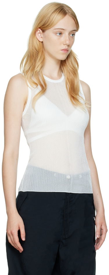 Linne Dion Lee Rib Tank Top Beige | C7096P22, 4