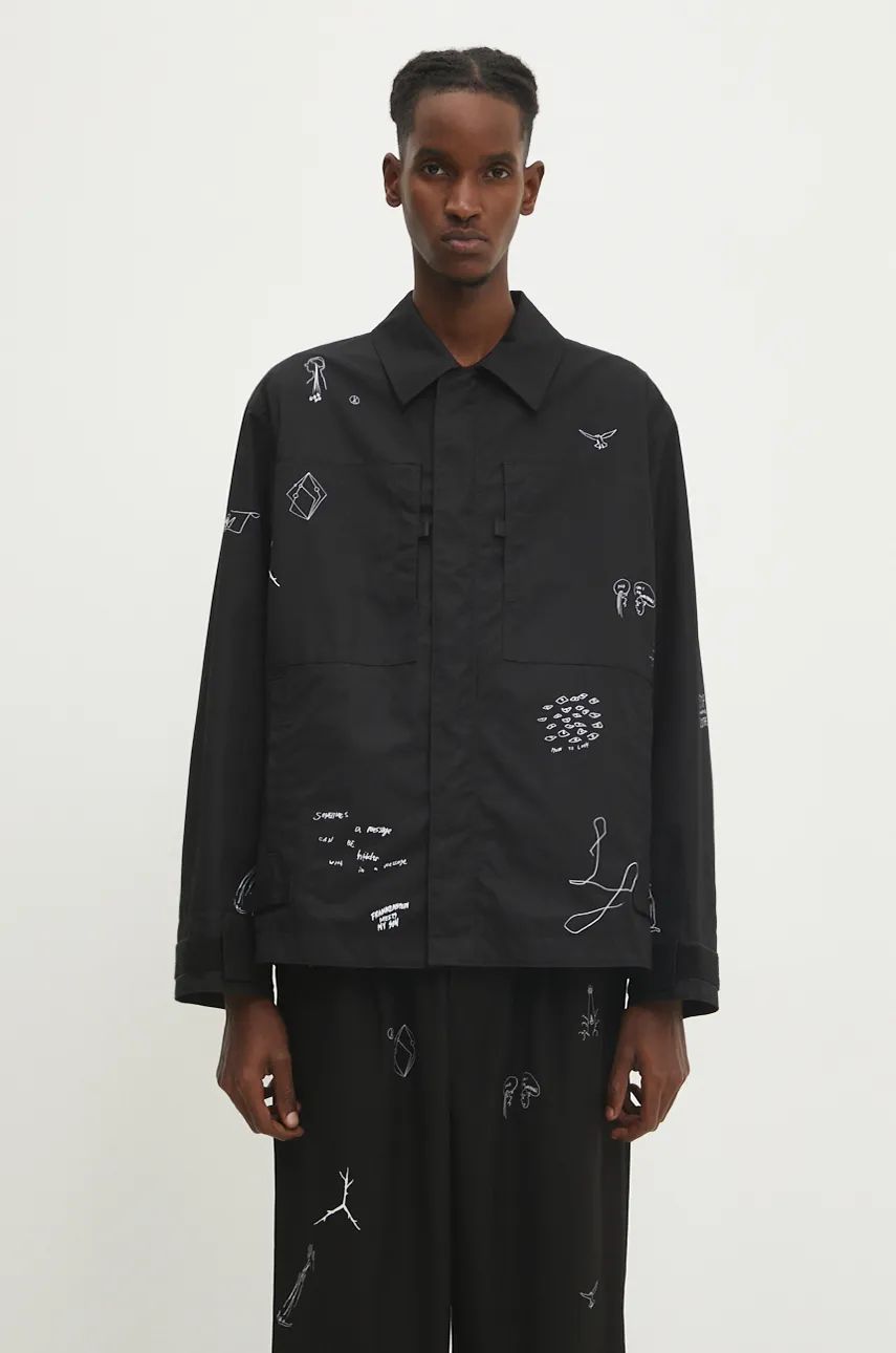 Jacka UNDERCOVER Oversize Jacket with Print Svart | UC2D4212, 0