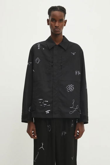 Jacka UNDERCOVER Oversize Jacket with Print Svart | UC2D4212, 0
