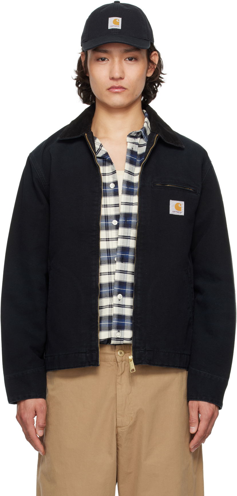 Jacka Carhartt WIP Detroit Zip-Up Jacket Svart | I034819