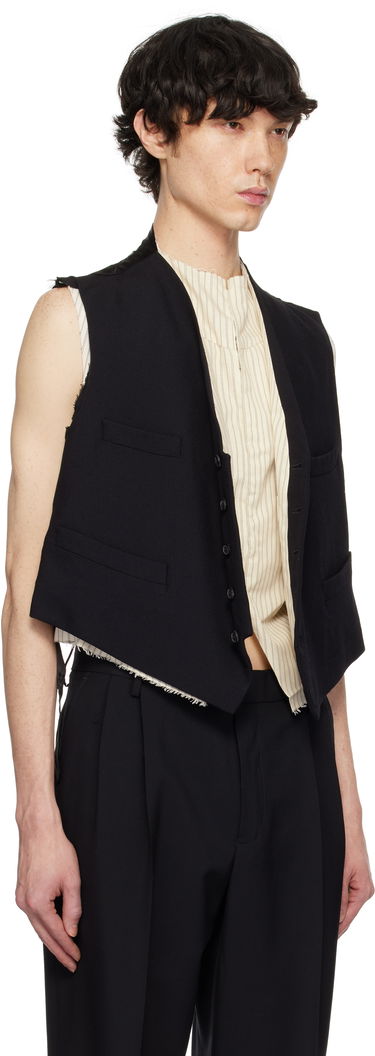 Väst Maison Margiela Maison Margiela Raw Edge Waistcoat Svart | S50FB0110 S53915, 1