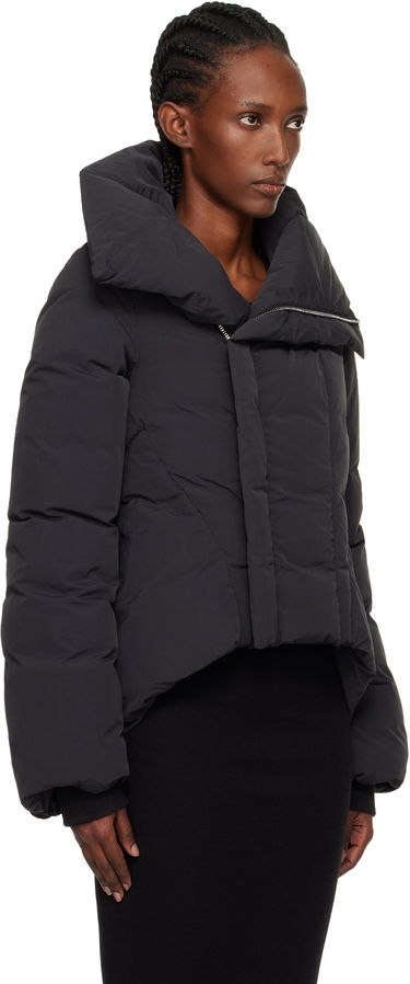 Pufferjacka Rick Owens Rick Owens Concordians Naska Duvet Asymmetric Collar Down Jacket Svart | RP02E4746 MTD1, 1