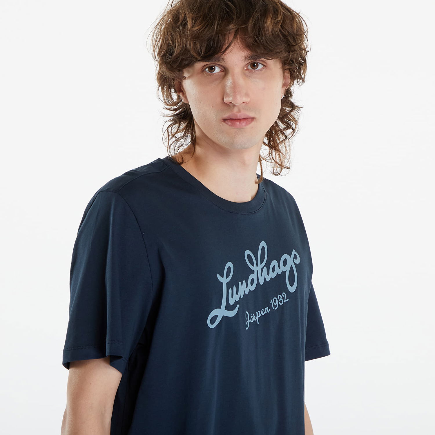T-shirt Lundhags Lundhags Järpen Logo T-Shirt Mörkblå | 44317-24-75350, 1
