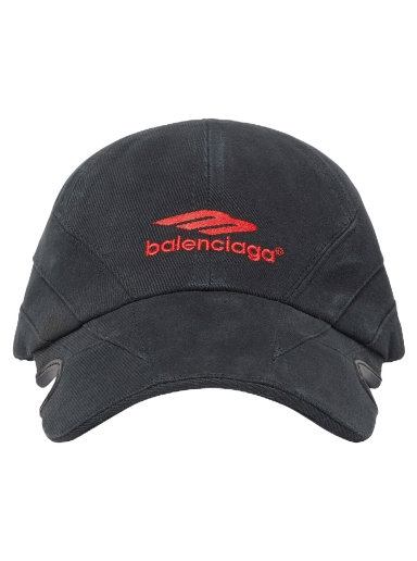 Keps Balenciaga Logo-Print Cap Grå | 719285410B2