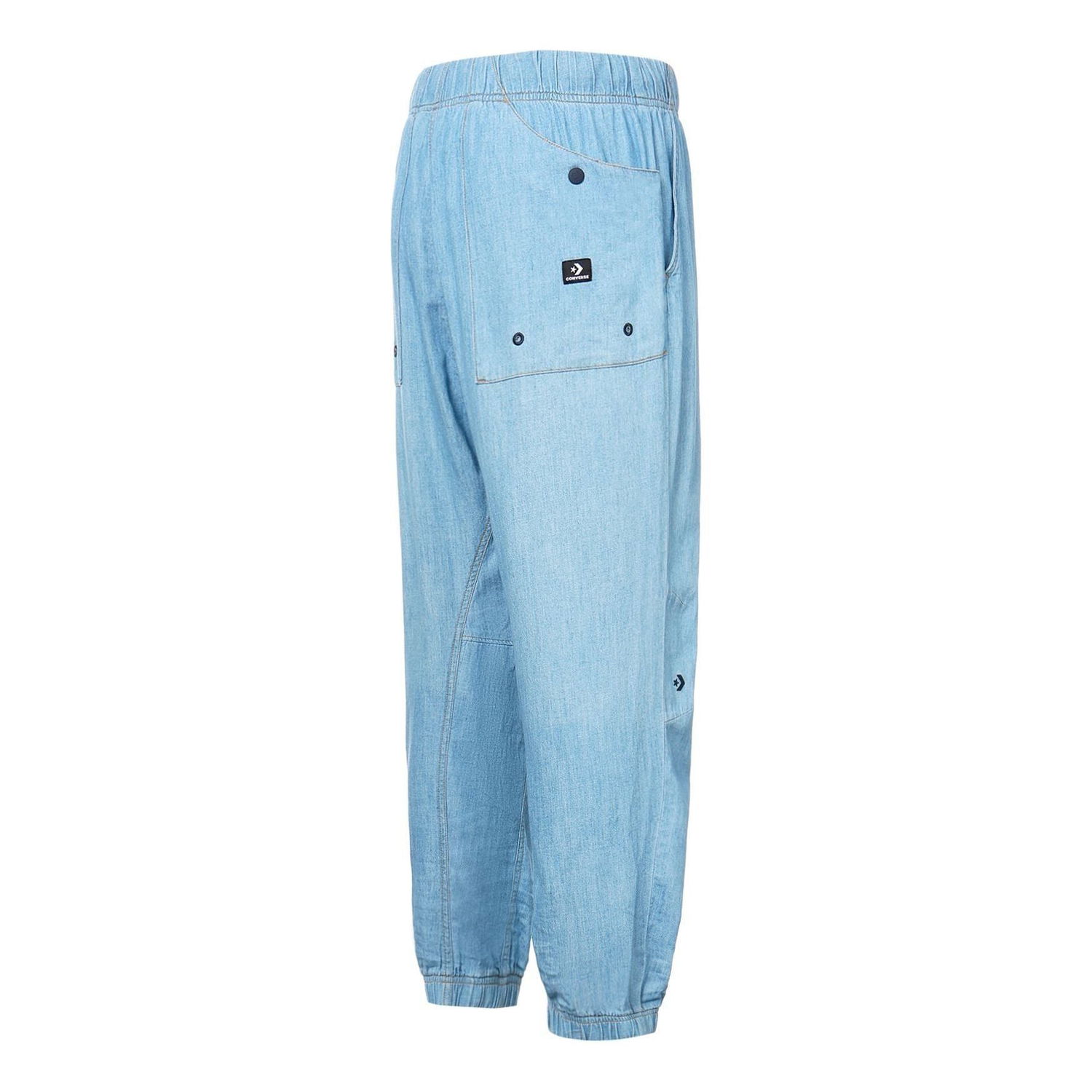 Träningsbyxor Converse Woven Chambray Jogger Blå | 10025436-A01, 0