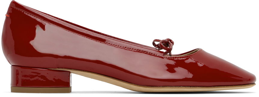 Klä Aeyde Aeyde Darya Ballerina Flats Röd | A11-FL-GLVR25BL16-FW24-985-048, 0