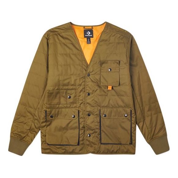 Väst Converse Converse Retro Multiple Pockets Jacket Grön | 10019990-A02, 0