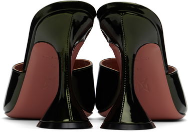 Sneakers och skor Amina Muaddi Lupita Slipper Heeled Sandals Grön | LUPITA SLIPPER MIRROR, 1
