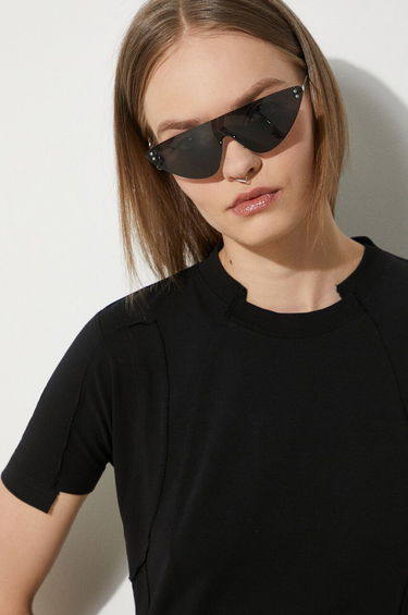 T-shirt VETEMENTS VETEMENTS Blackout Cut-Up Fitted T-Shirt Svart | UE64TR100B, 4