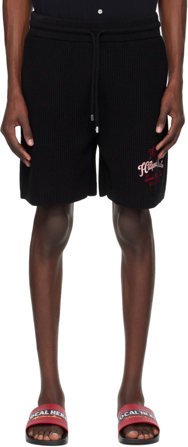 Shorts AMIRI AMIRI 'Hollywood Auto' Mesh Shorts Svart | AMKNSH1049, 0