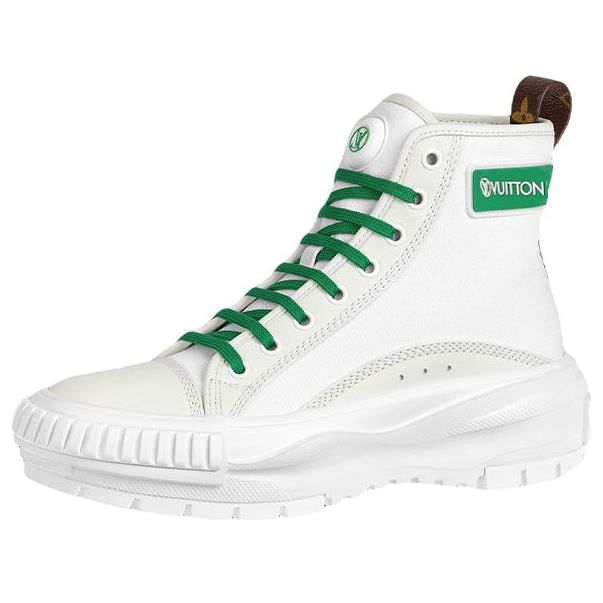 Sneakers och skor Louis Vuitton Square Suede Ankle Boots Vit | 1A940T, 0