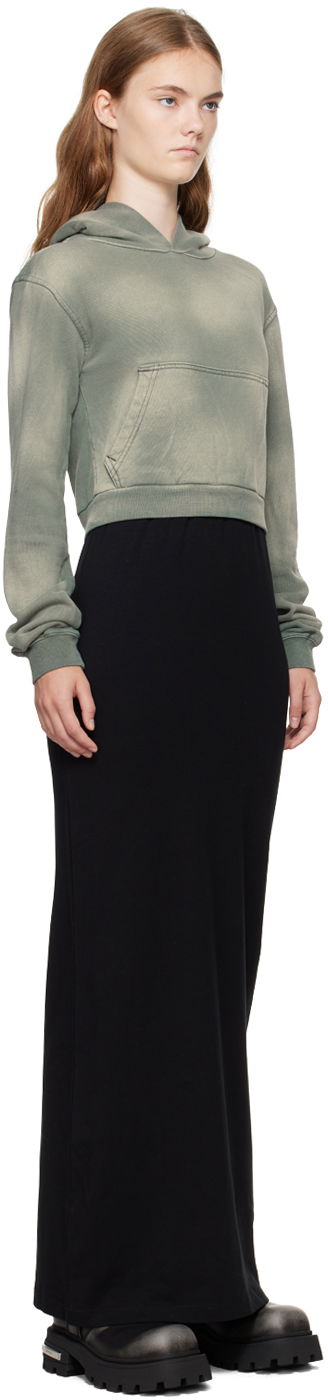 Sweatshirt We11done We11done Layered Hoodie Dress Grön | WD-TH2-24-838-W-KK, 1