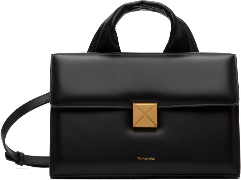 Handväska Nanushka Nanushka Sandi Lock Bag Svart | NW25CRBG01299