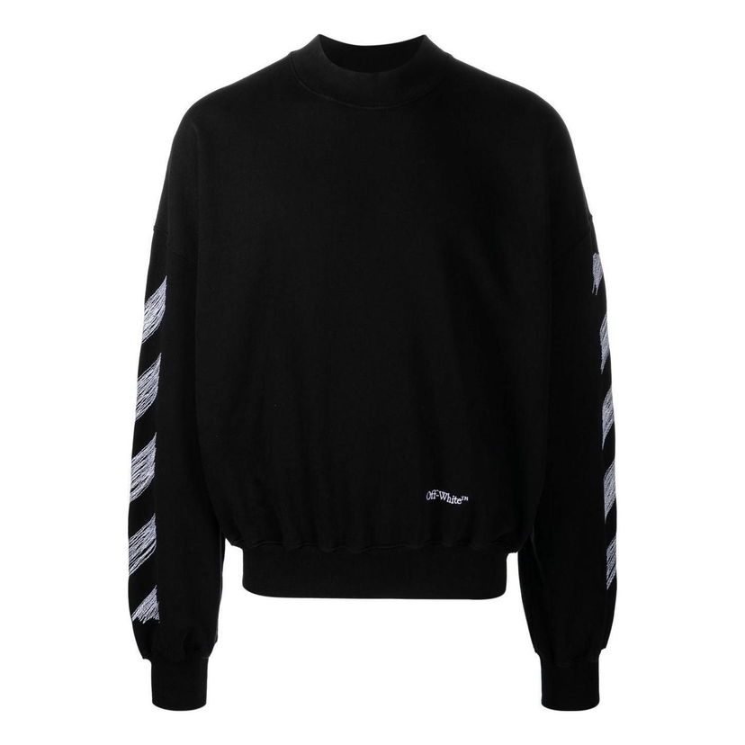 Sweater Off-White Off-White Scribble Arrows Sweatshirt Svart | OMBA067S23FLE0041001