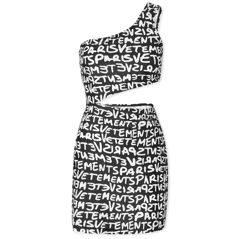 Klä VETEMENTS One Shoulder Mini Dress Beige | WE64DR600BW