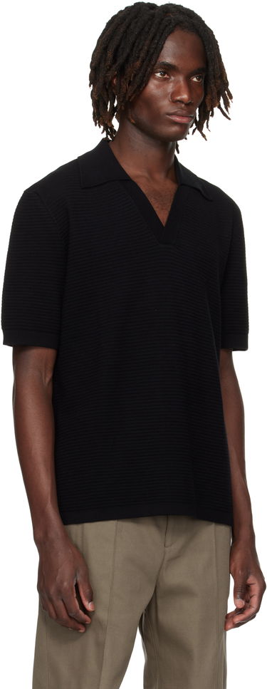 Polotröja A.P.C. A.P.C. Livio Knit Polo Svart | COGDK-H23413, 1