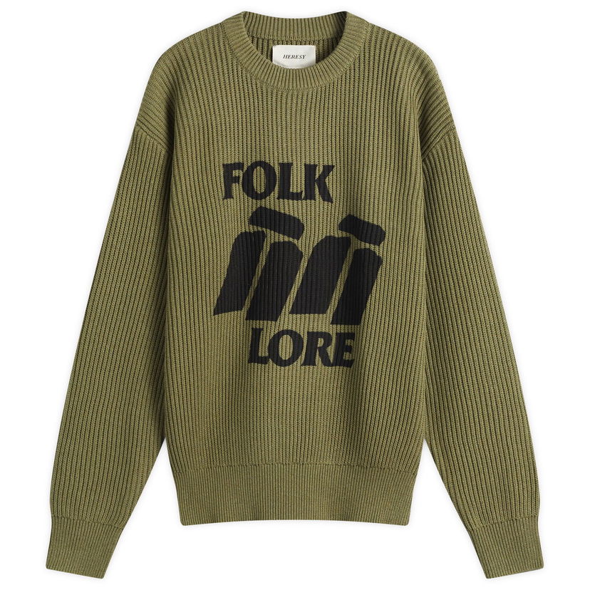 Sweater Heresy Heresy Men's Ray's Knit Sweater Grön | HSS25-KW02